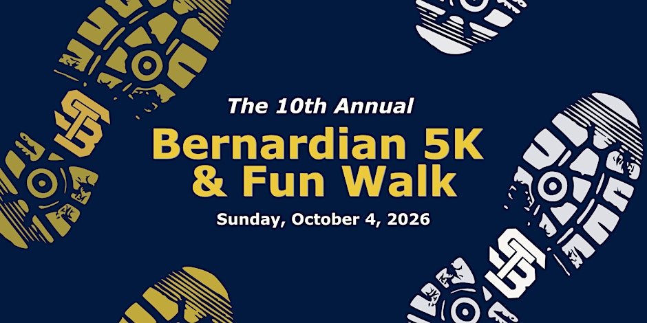 10th Annual Bernardian 5K and Fun Walk Logo