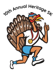 10th Annual Heritage 5k: Turkey Trot & Kids Turkey Dash Logo