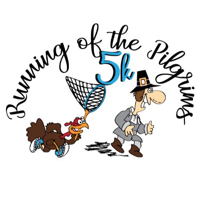 10th Annual Running of the Pilgrims 5K Logo