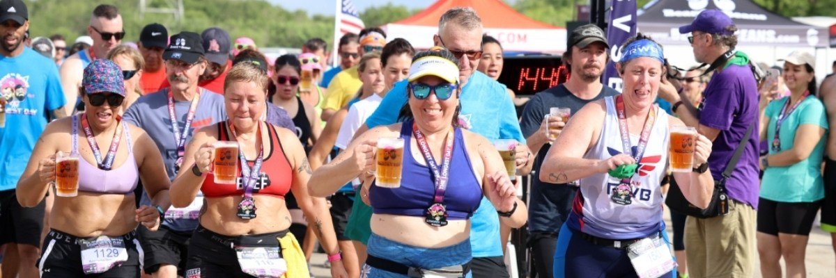 10th Annual The Longest Day 5K/10K/0.5k Beer Run by Beard vs Beans Logo