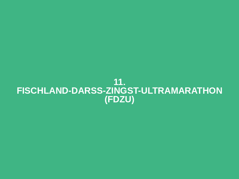 11. Fischland-Darss-Zingst-Ultramarathon (FDZU) Logo