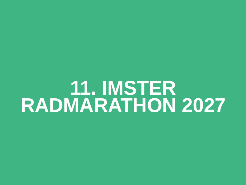 11. Imster Radmarathon 2027 Logo
