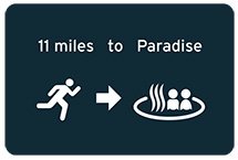 11 Miles to Paradise Logo
