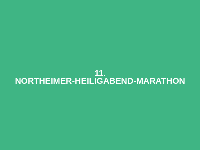 11. Northeimer-Heiligabend-Marathon Logo