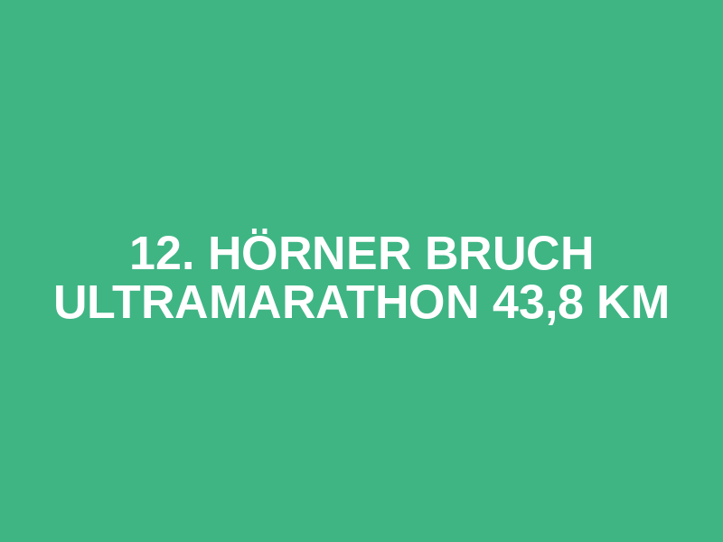 12. Hörner Bruch Ultramarathon 43,8 km Logo