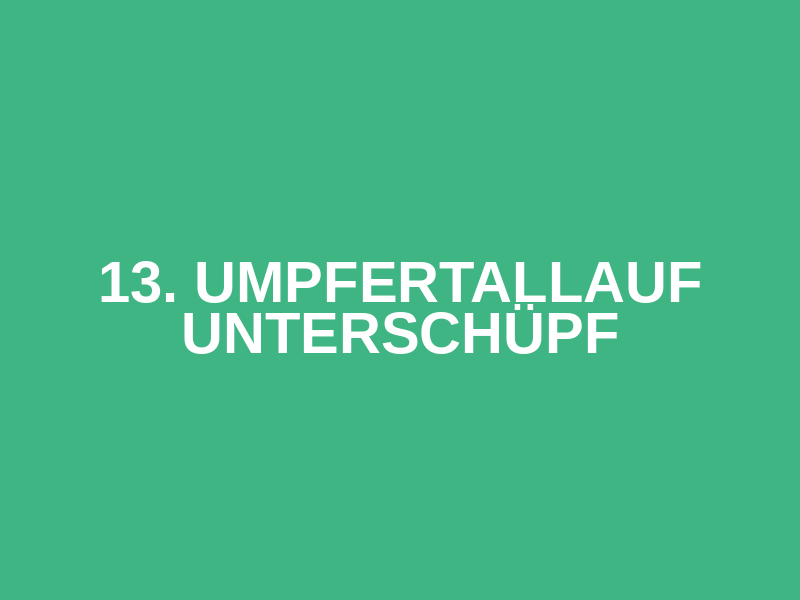 13. Umpfertallauf Unterschüpf