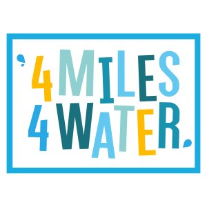 13th Annual 4 Miles 4 Water Logo