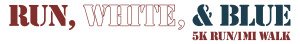 13th Annual Delaware Tech Run, White, & Blue 5k Run/1-mi Walk Logo