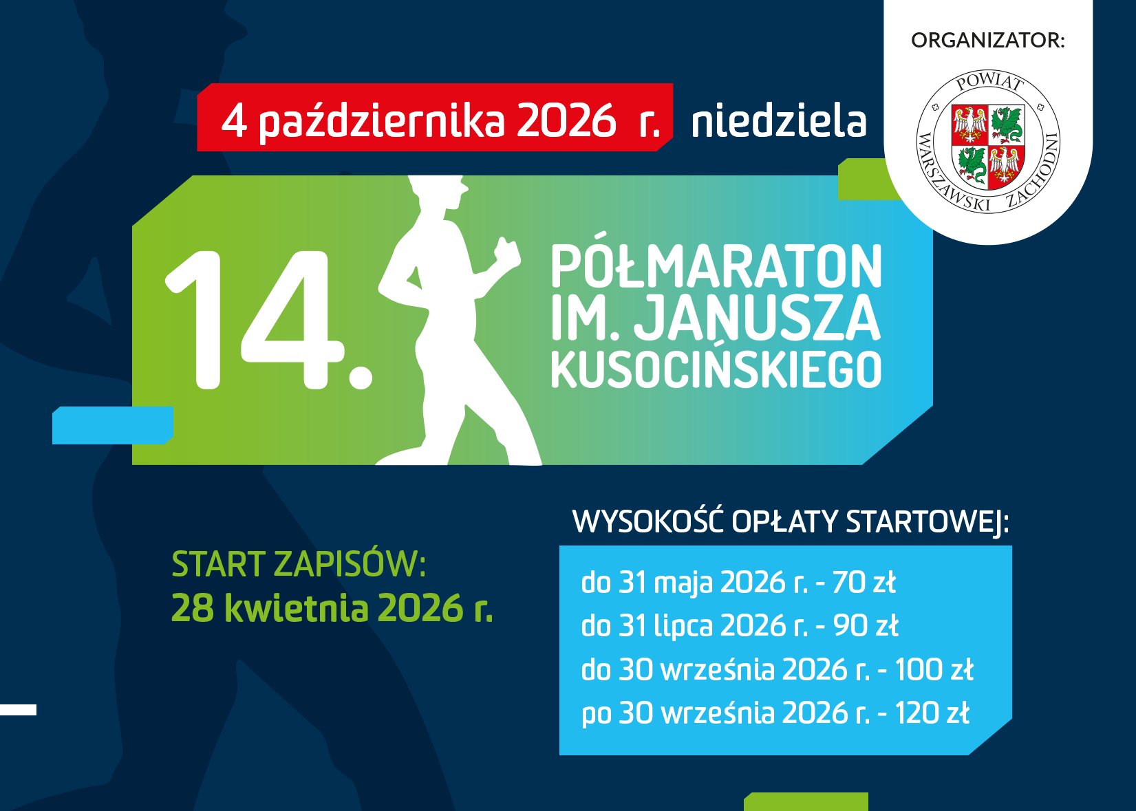 14. Półmaraton im. Janusza Kusocińskiego Logo