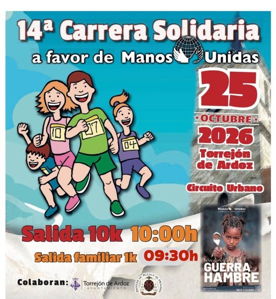14ª Carrera Solidaria a favor de Manos Unidas Logo