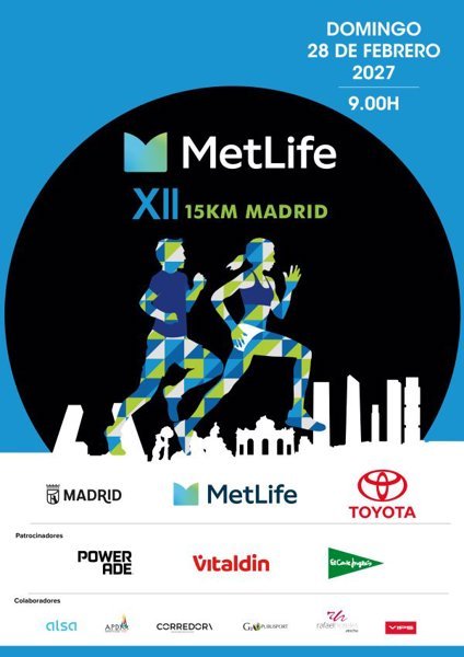 15Km MetLife Madrid Activa Logo
