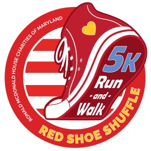 15th Annual Red Shoe Shuffle 5k Run & Walk Logo