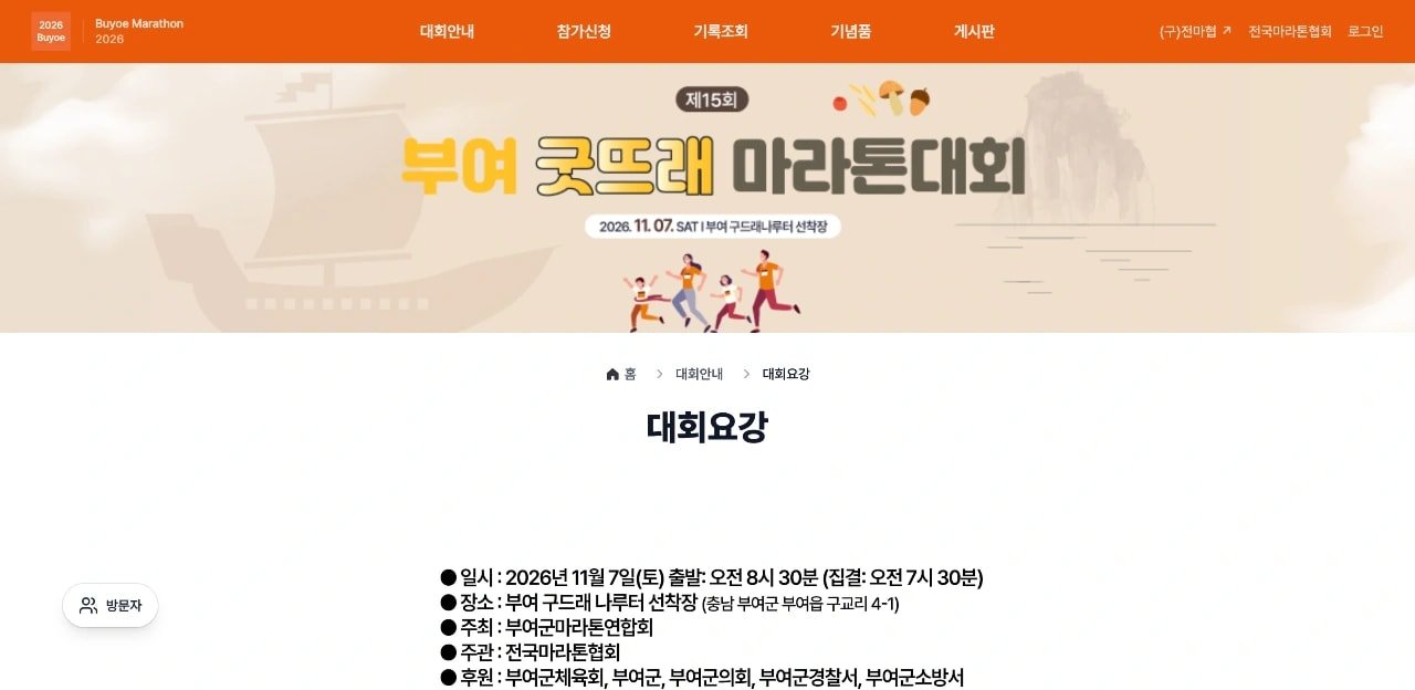 15th Buyeo Goodtrae Marathon Logo