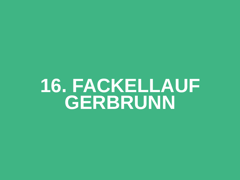 16. Fackellauf Gerbrunn Logo