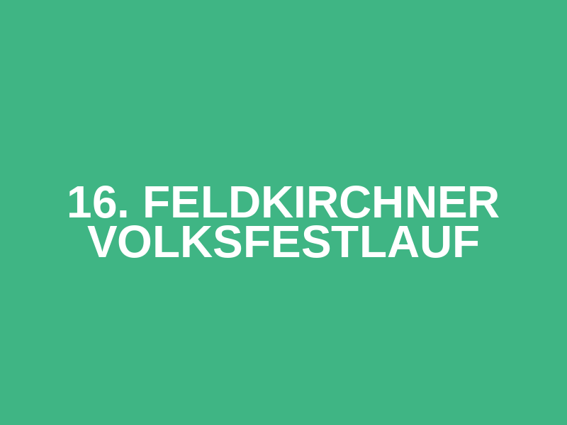 16. Feldkirchner Volksfestlauf Logo