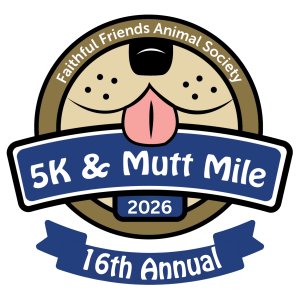 16th Annual Faithful Friends 5K & Mutt Mile Logo