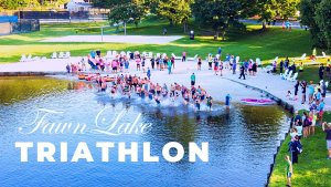 16th Annual Fawn Lake Adult and Youth Triathlons Logo