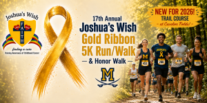 17th Annual Joshua's Wish Gold Ribbon Trail 5K Run/Walk Logo