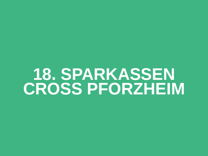 18. Sparkassen Cross Pforzheim Logo