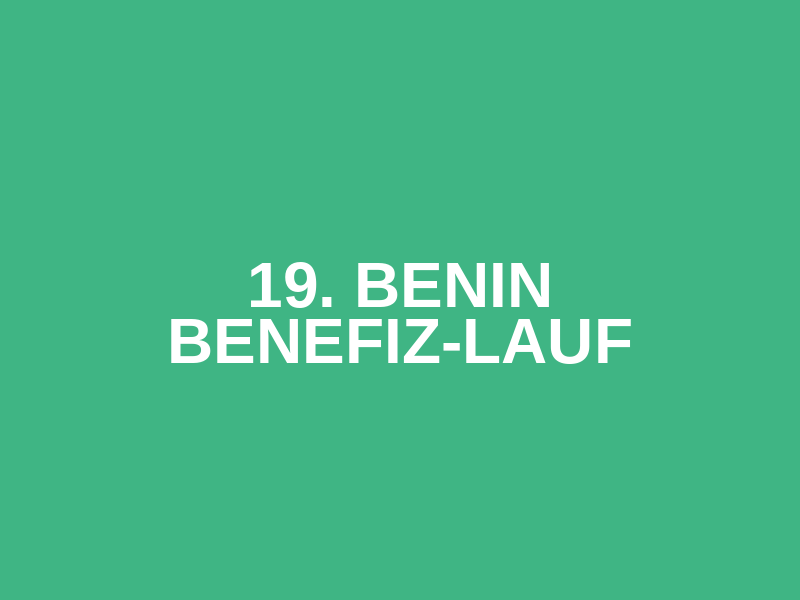 19. Benin Benefiz-Lauf Logo