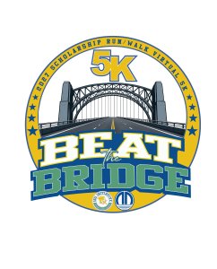 BEAT THE BRIDGE 5K CHALLENGE - Scholarship run/walk/virtual Logo