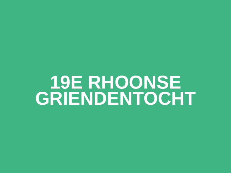 19e Rhoonse Griendentocht Logo