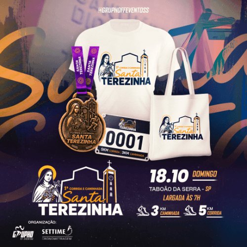 1ª CORRIDA E CAMINHADA SANTA TEREZINHA Logo