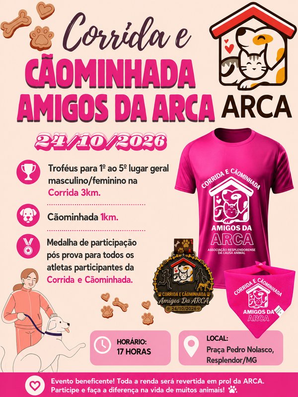 1ª CORRIDA E CÃOMINHADA AMIGOS DA ARCA