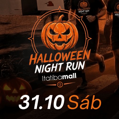 1º Corrida Halloween Night Run Itatiba Mall Logo