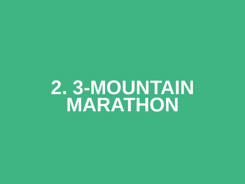 2. 3-Mountain Marathon Logo