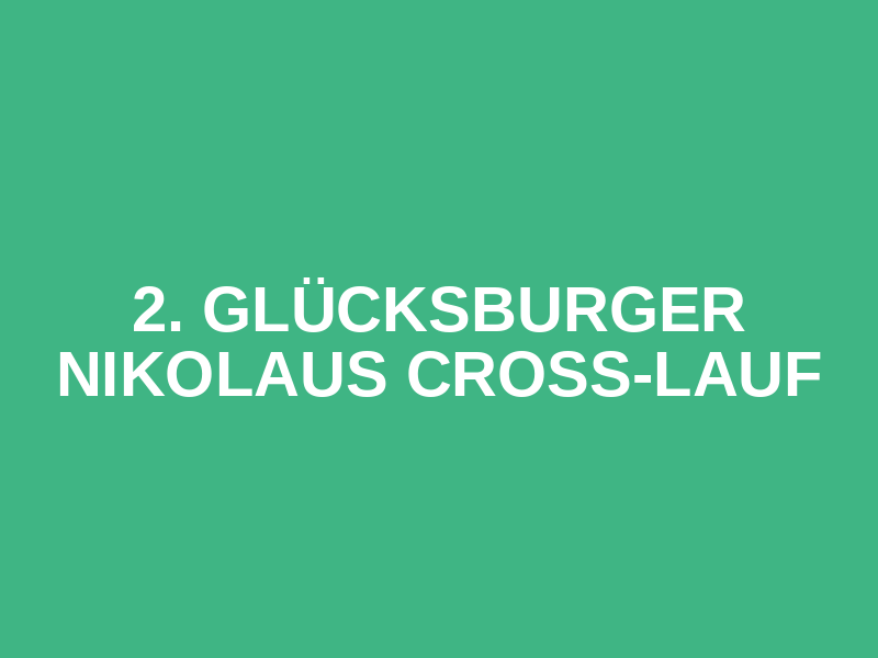 2. Glücksburger Nikolaus Cross-Lauf Logo