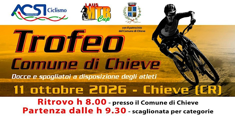 2° TROFEO COMUNE DI CHIEVE - ULTIMA TAPPA LAUS MTB CUP 2026
