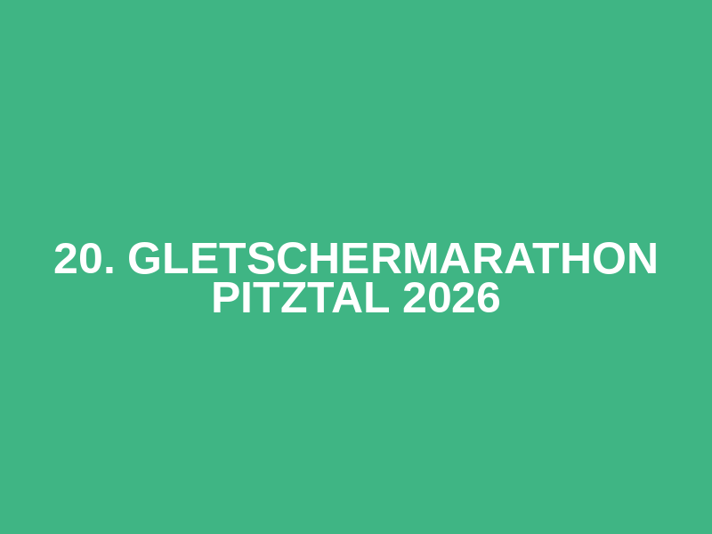 20. Gletschermarathon Pitztal 2026 Logo