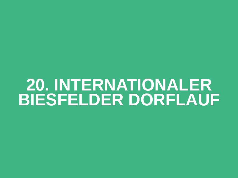 20. Internationaler Biesfelder Dorflauf Logo