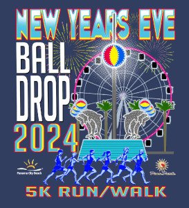 Mardi Gras 5K Run/Walk and 1 mile fun run and fitness walk Logo
