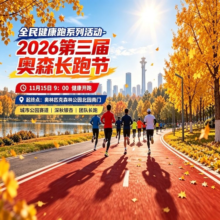 2026 Olympic Forest Park Long Run Festival - 3rd Edition Health for All Series (2026全民健康跑系列活动-2026第三届奥森长跑节) Logo