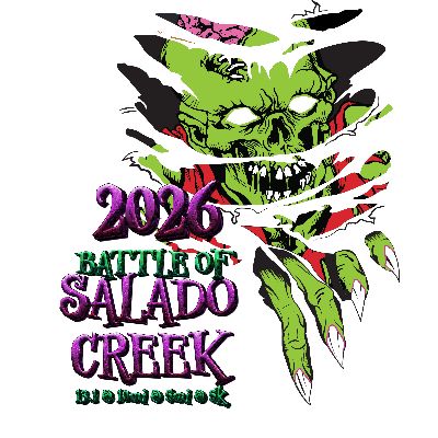 2026 Alamo Beer Series Challenge Race 2 of 4 Battle of Salado Creek 13.1m 10m 5m and 5k Logo
