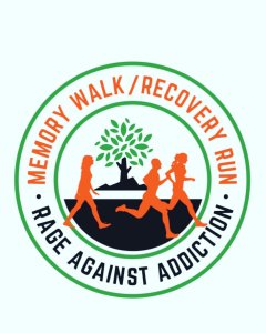 2026 Annual Memory Walk/Recovery Run by Rage Against Addiction Logo