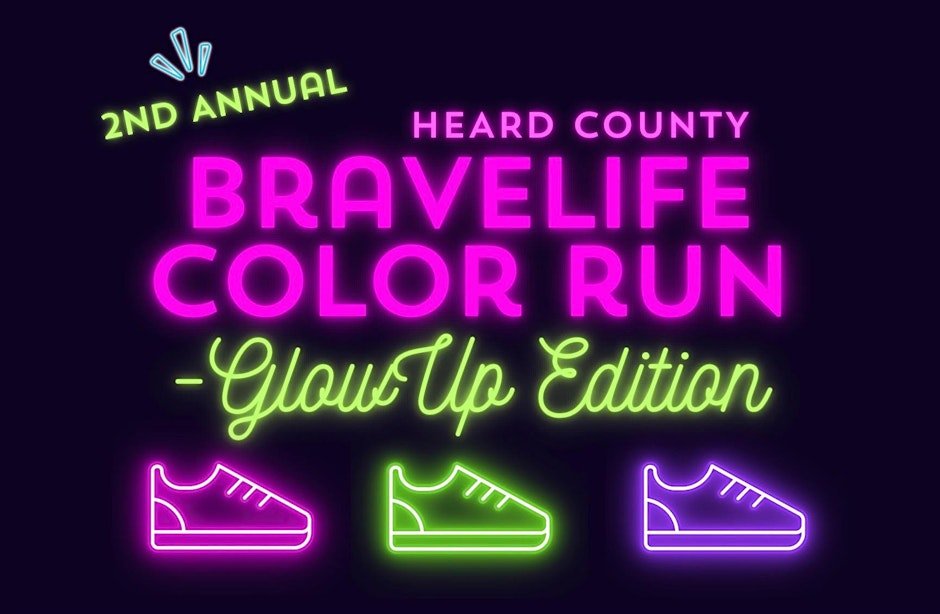 2026 BraveLIFE Color Run: Glow Up Edition Logo
