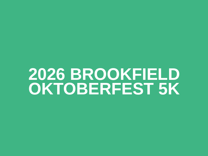 2026 Brookfield Oktoberfest 5K Logo