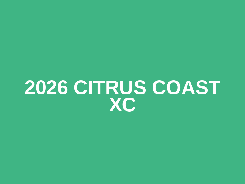 2026 Citrus Coast XC