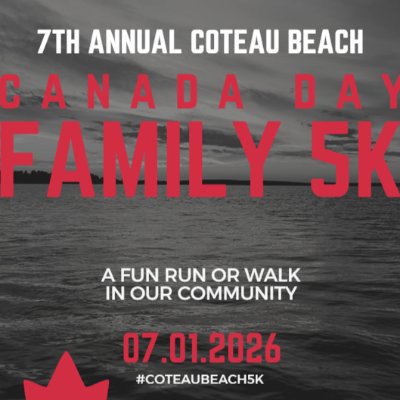 2026 Coteau Beach Canada Day Family 5K Logo