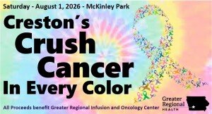 2026 Crush Cancer Glow Walk/Run Logo