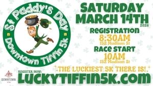 2026 Downtown Tiffin St. Paddy's 5k Run/Walk Logo