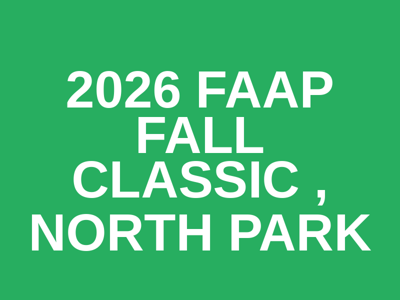 2026 FAAP Fall Classic , North Park Logo