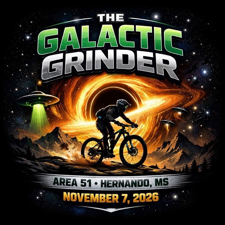 2026 Galactic Grinder 3/6Hour MTB Race at Area 51 Logo