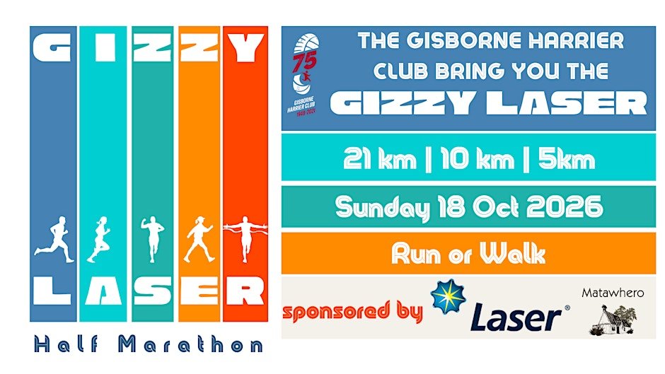 2026 Gizzy Laser Half Marathon (plus 10k & 5k options)