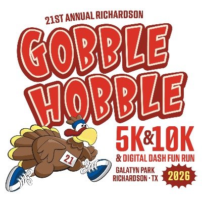 2026 Gobble Hobble 5K, 10K & Digital Dash Fun Run Logo