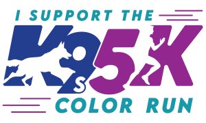 2026 I Support the K9s Color Run 5K Logo