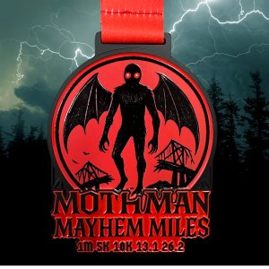 2026 Mothman Mayhem Miles 1M 5K 10K 13.1 26.2